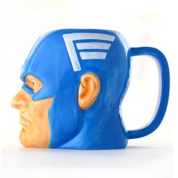 禮贈品專區-馬克杯-美國隊長 3D立體馬克杯